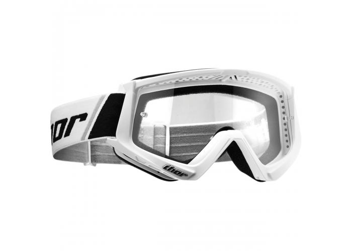 Ochelari Copii Atv/Cross Thor Combat alb/negru